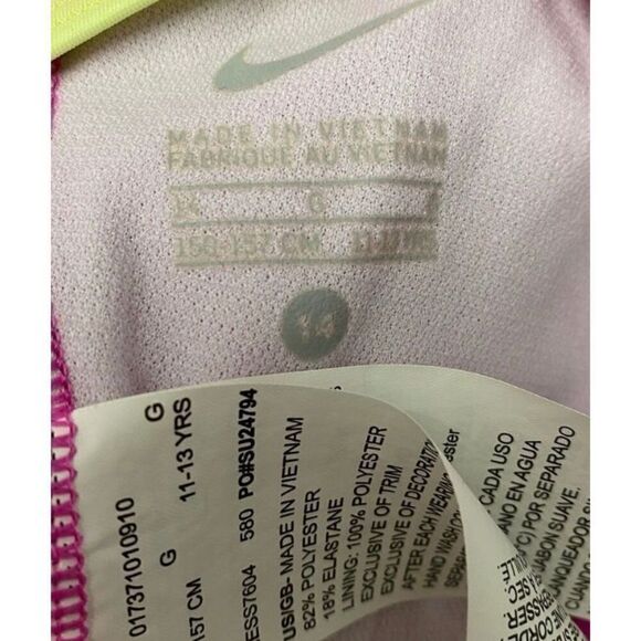 Nike pink and yellow Razorback one piece, bathing suit size medium - Picture 6 of 6